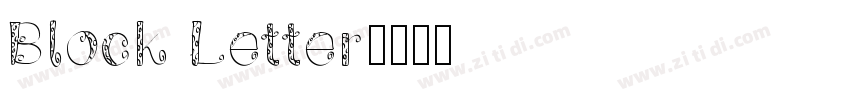 Block Letter字体转换